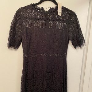 Black lace dress